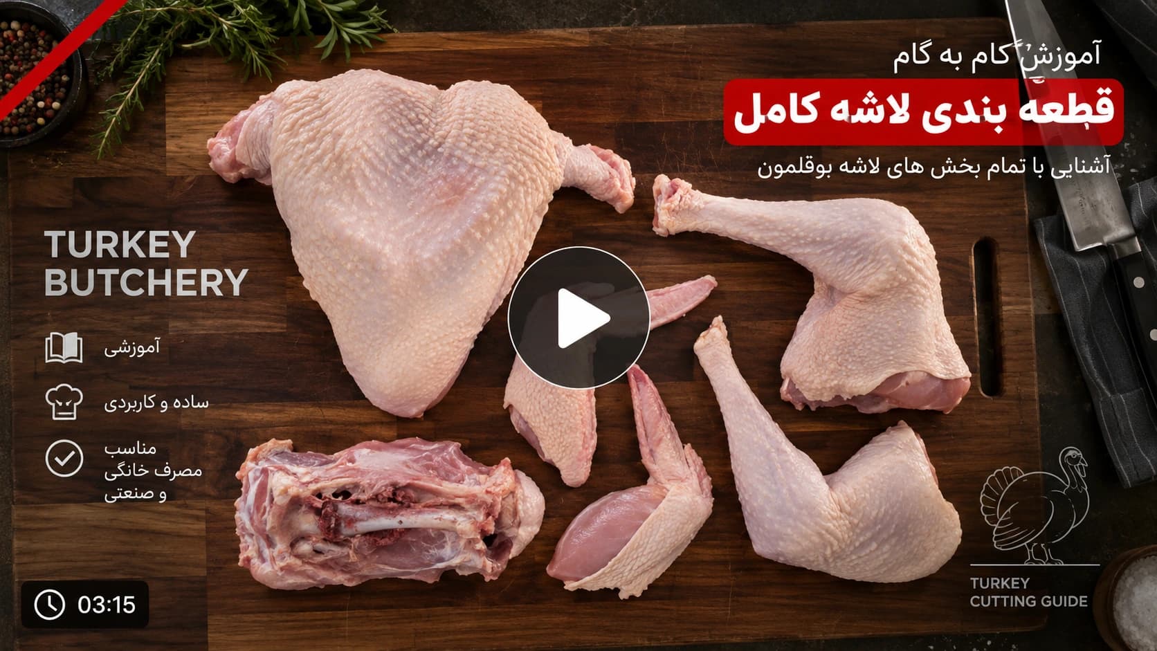 قطعه بندی لاشه کامل